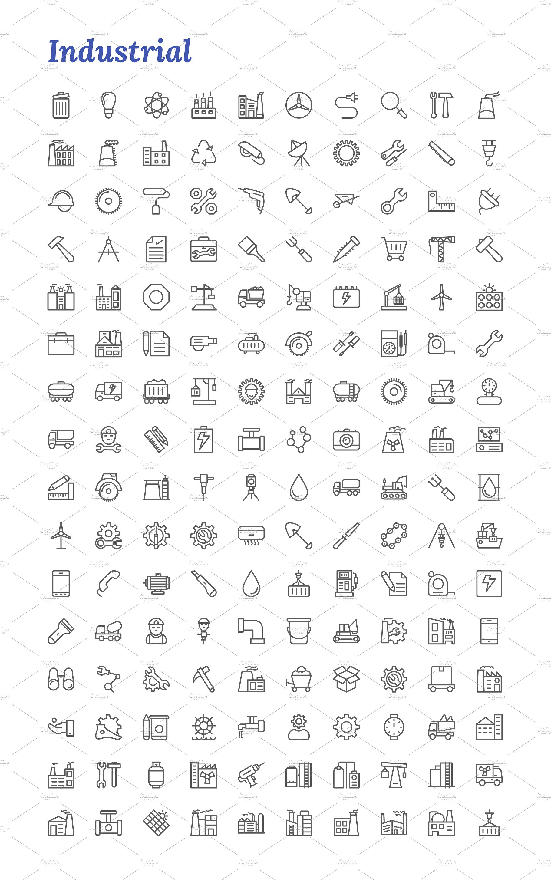 7671 Line Icons