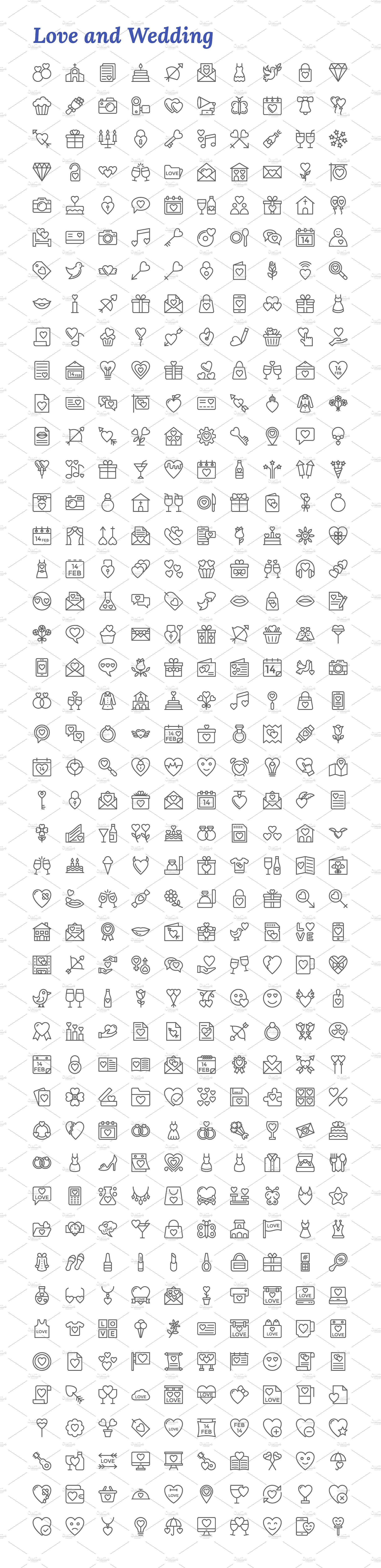 7671 Line Icons