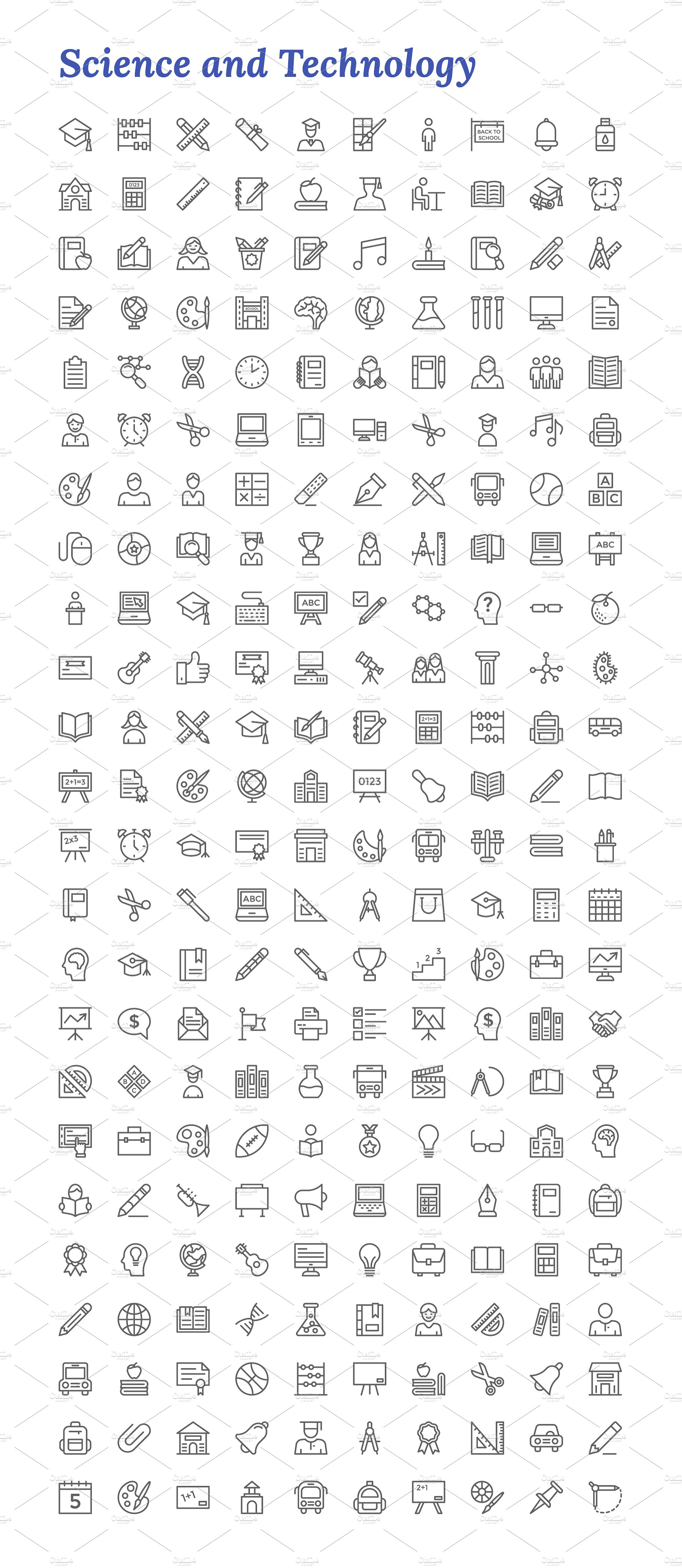 7671 Line Icons