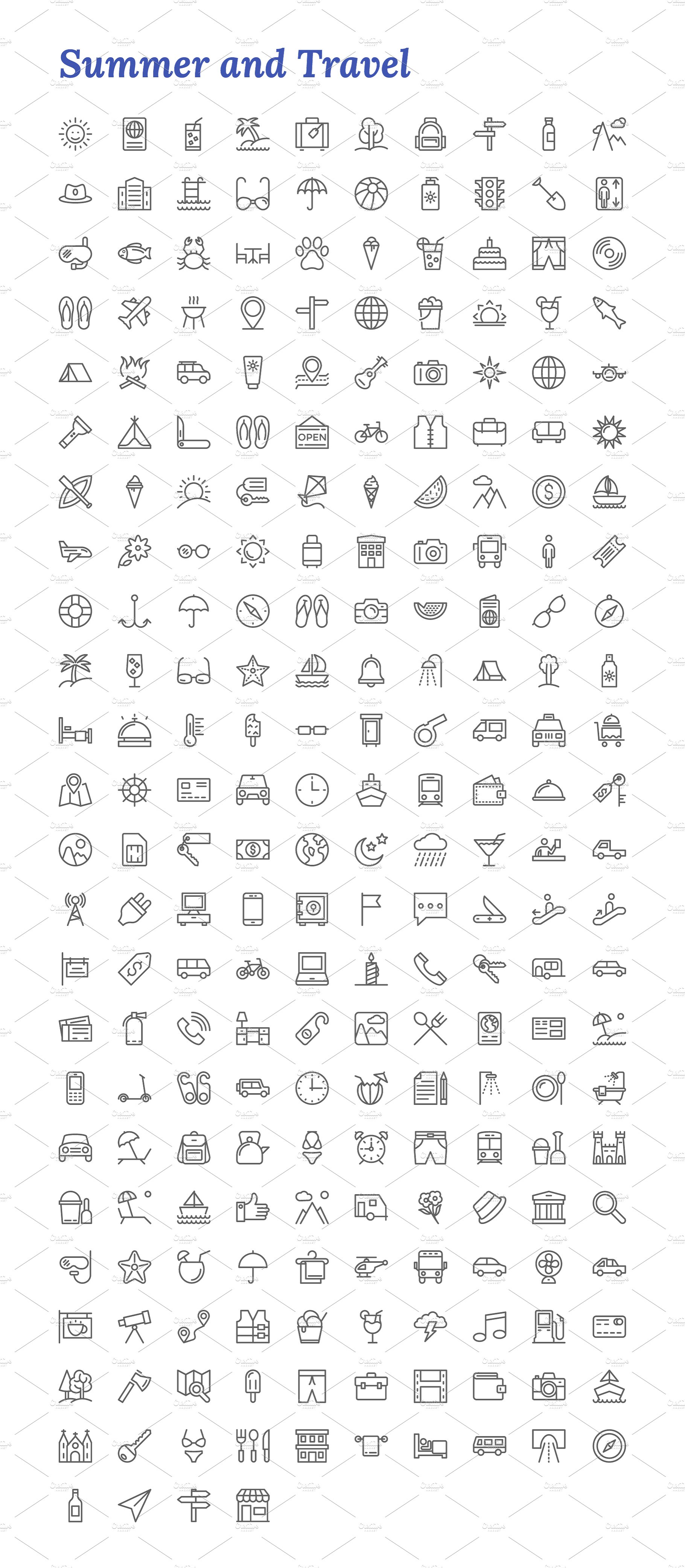 7671 Line Icons