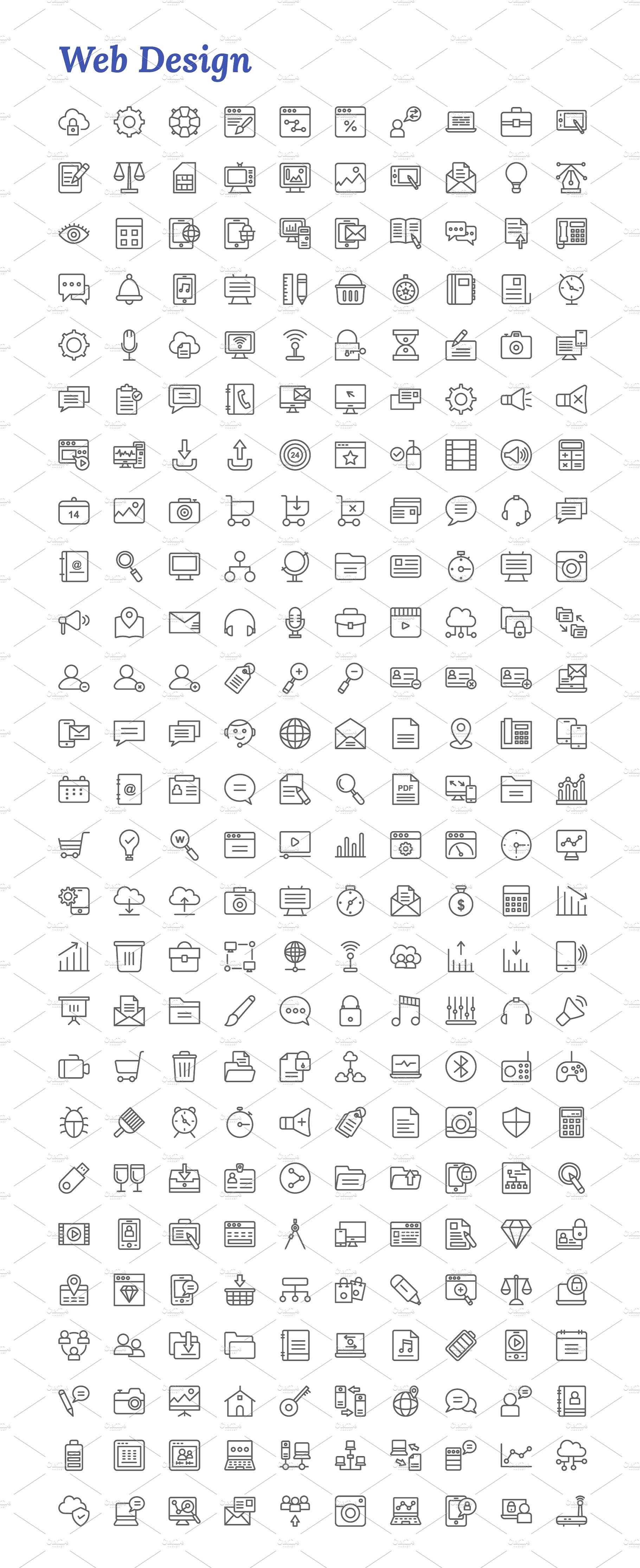 7671 Line Icons