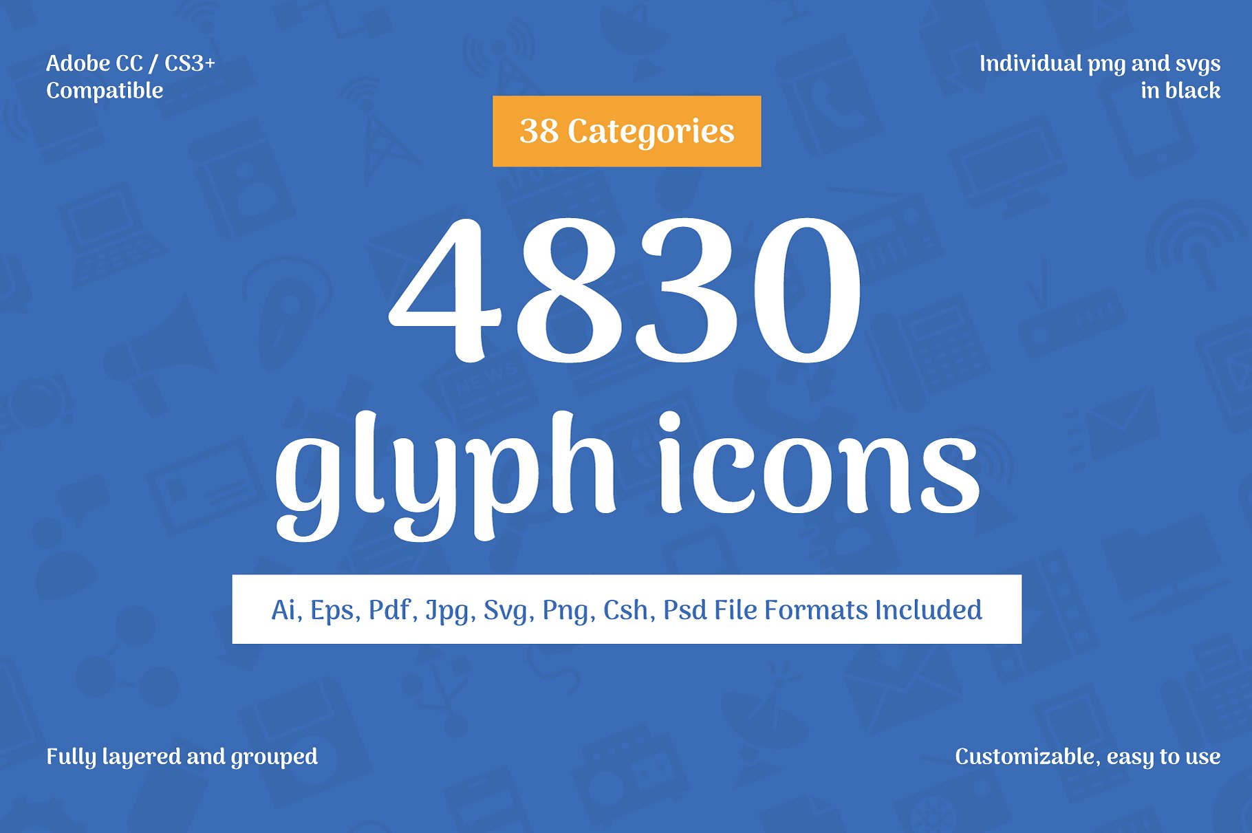 4830 Glyph Icons