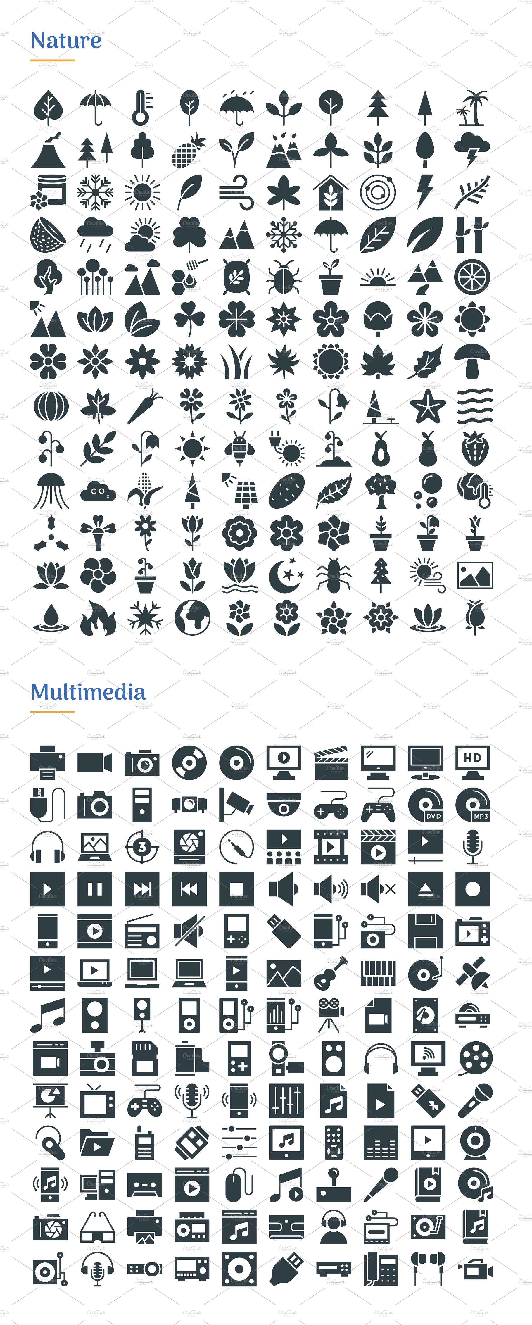 4830 Glyph Icons