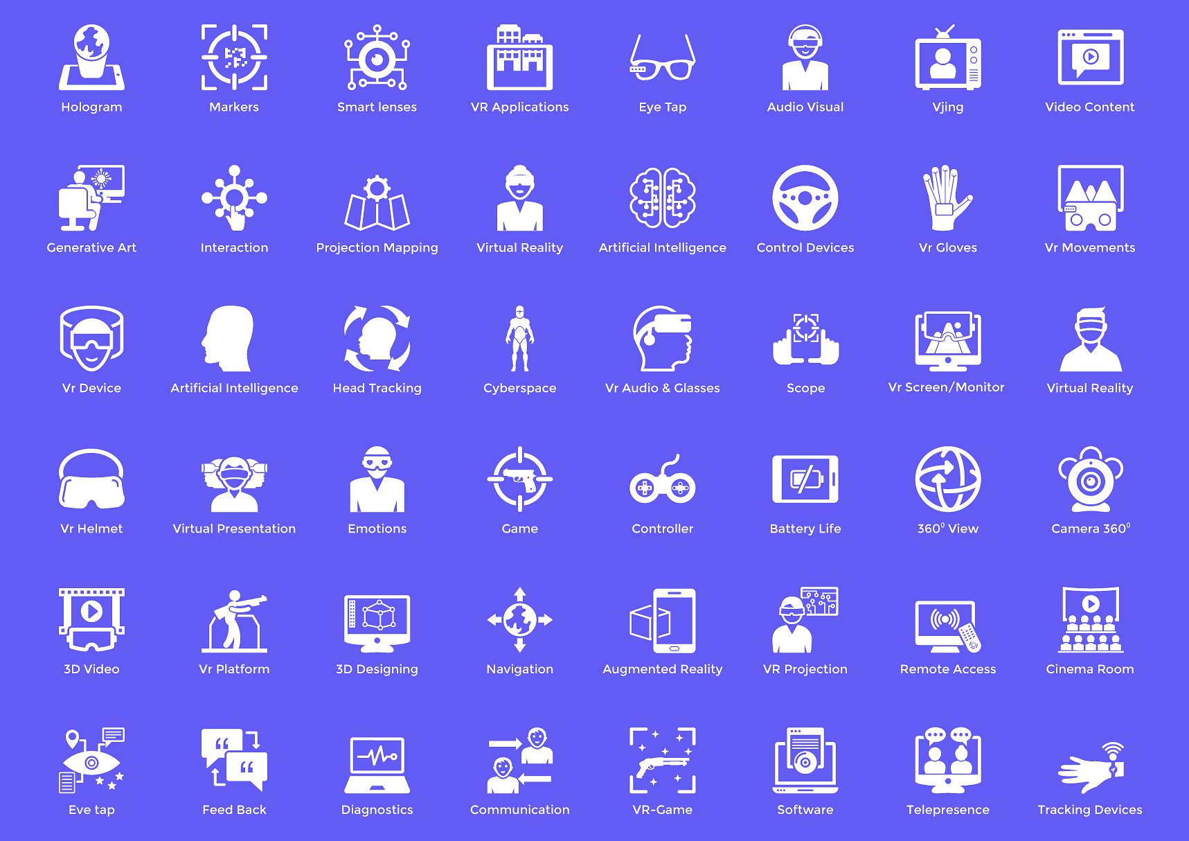 88 Virtual Reality Vector Icon