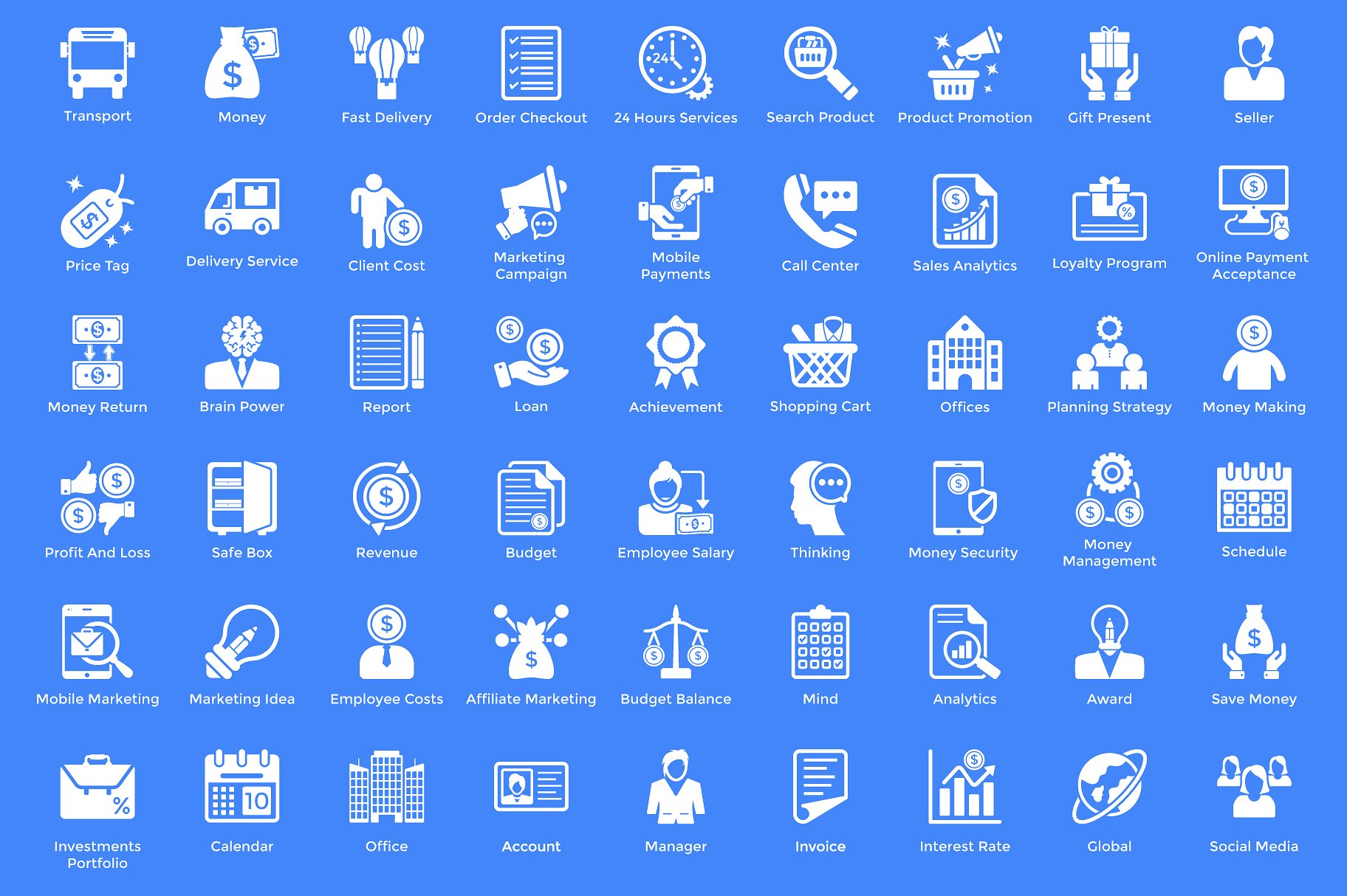 234 Shopping Glyph Icons