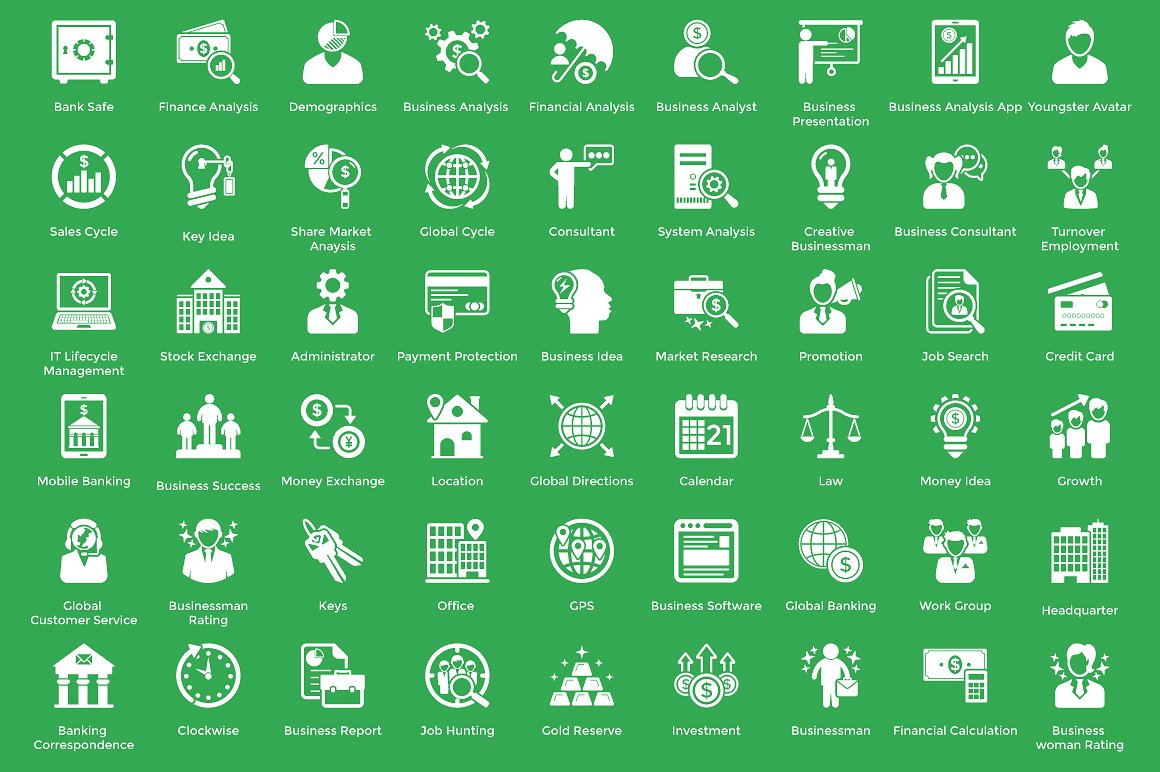 207 Business and Finance Icons