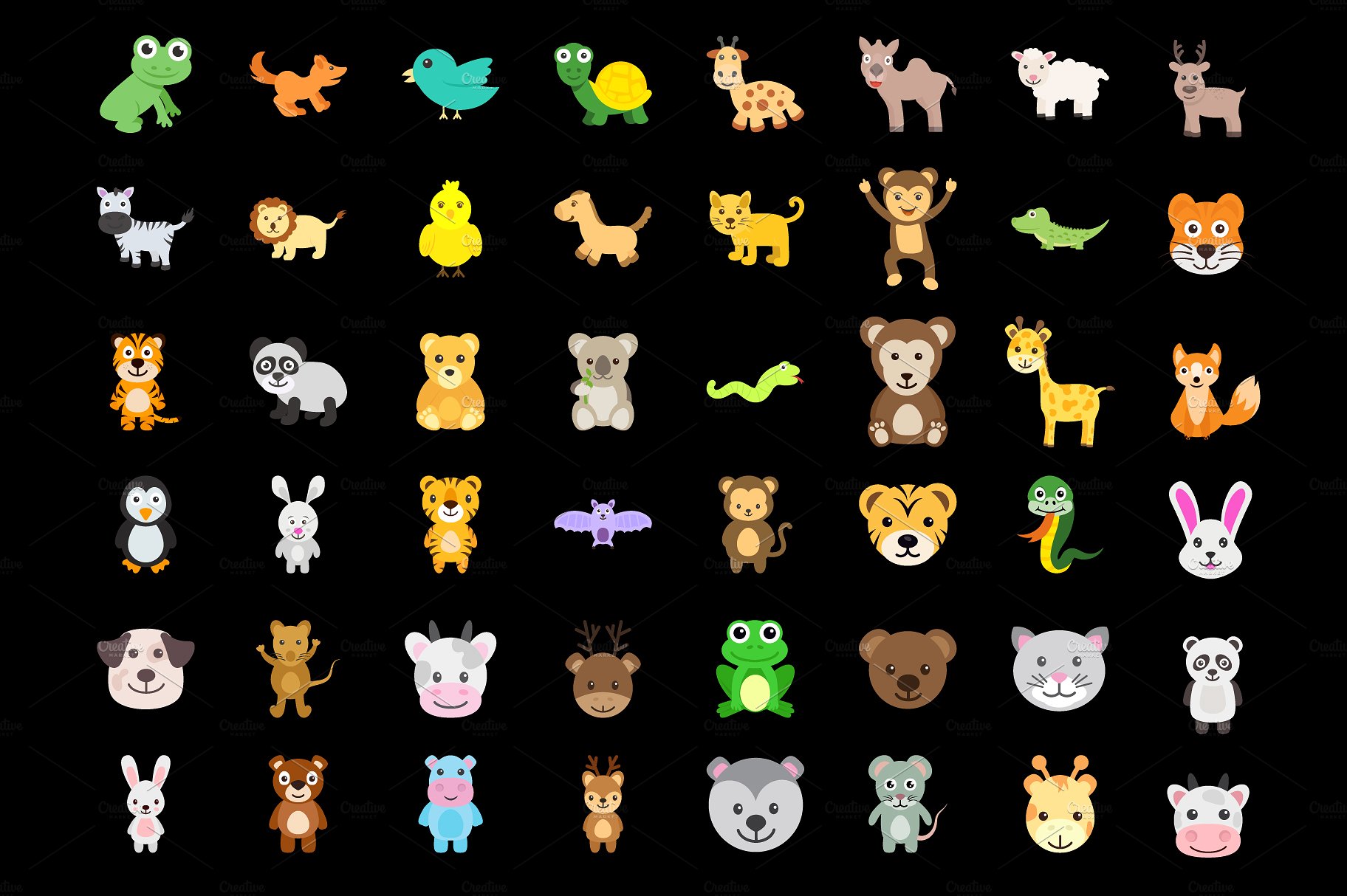 100 Cute Animals Icons