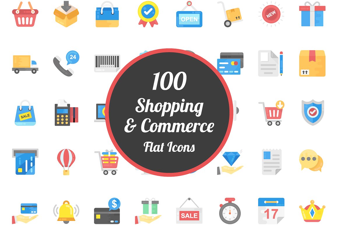 100 Shopping and Commerce Flat