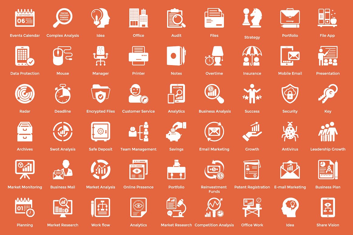 216 Business Management Icons