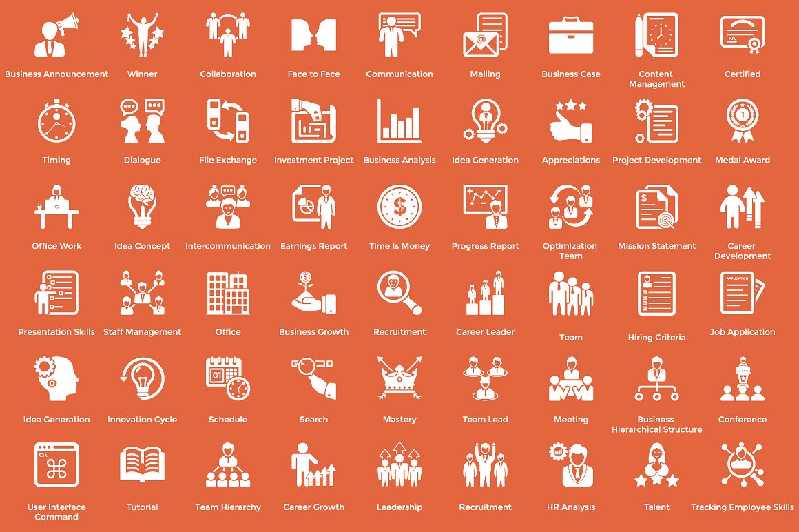 216 Business Management Icons