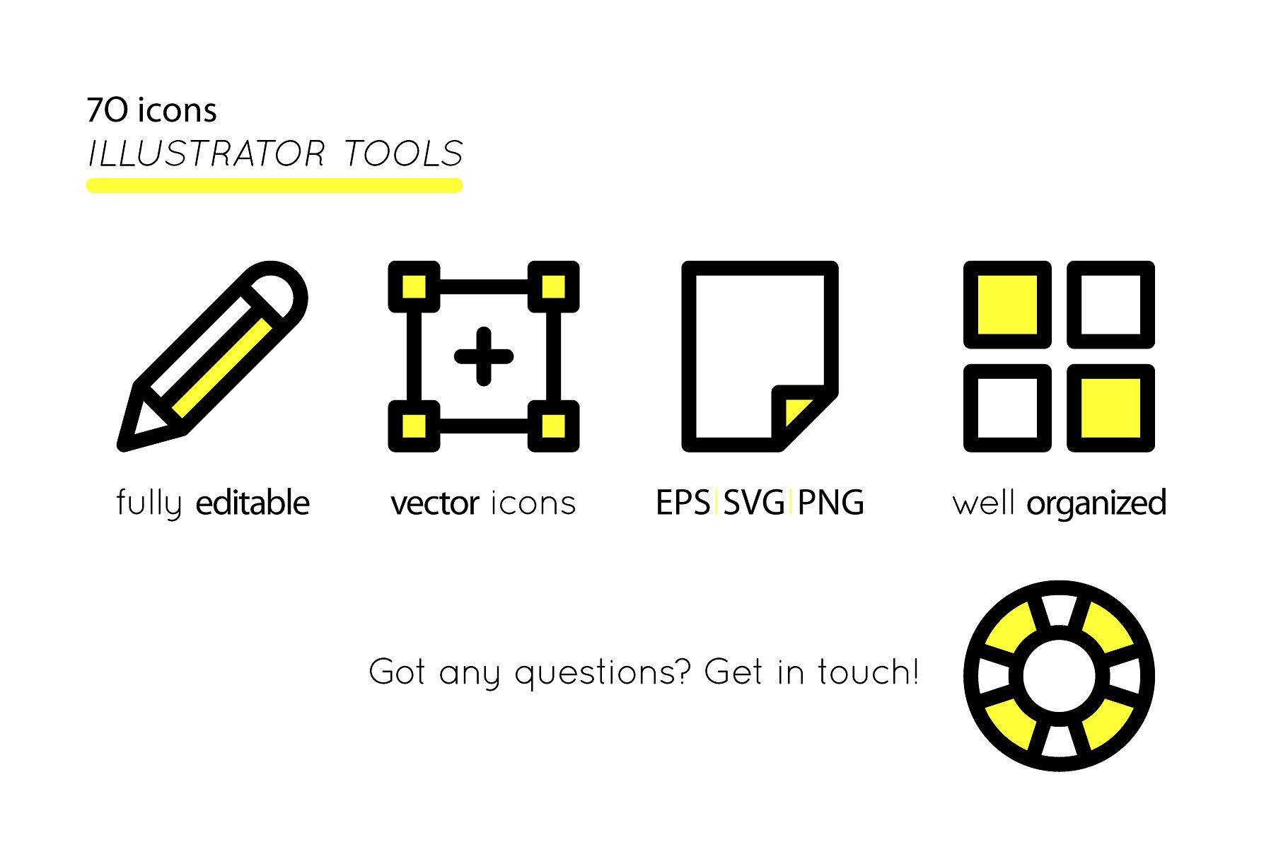 BOLD icons Adobe Illustrator t