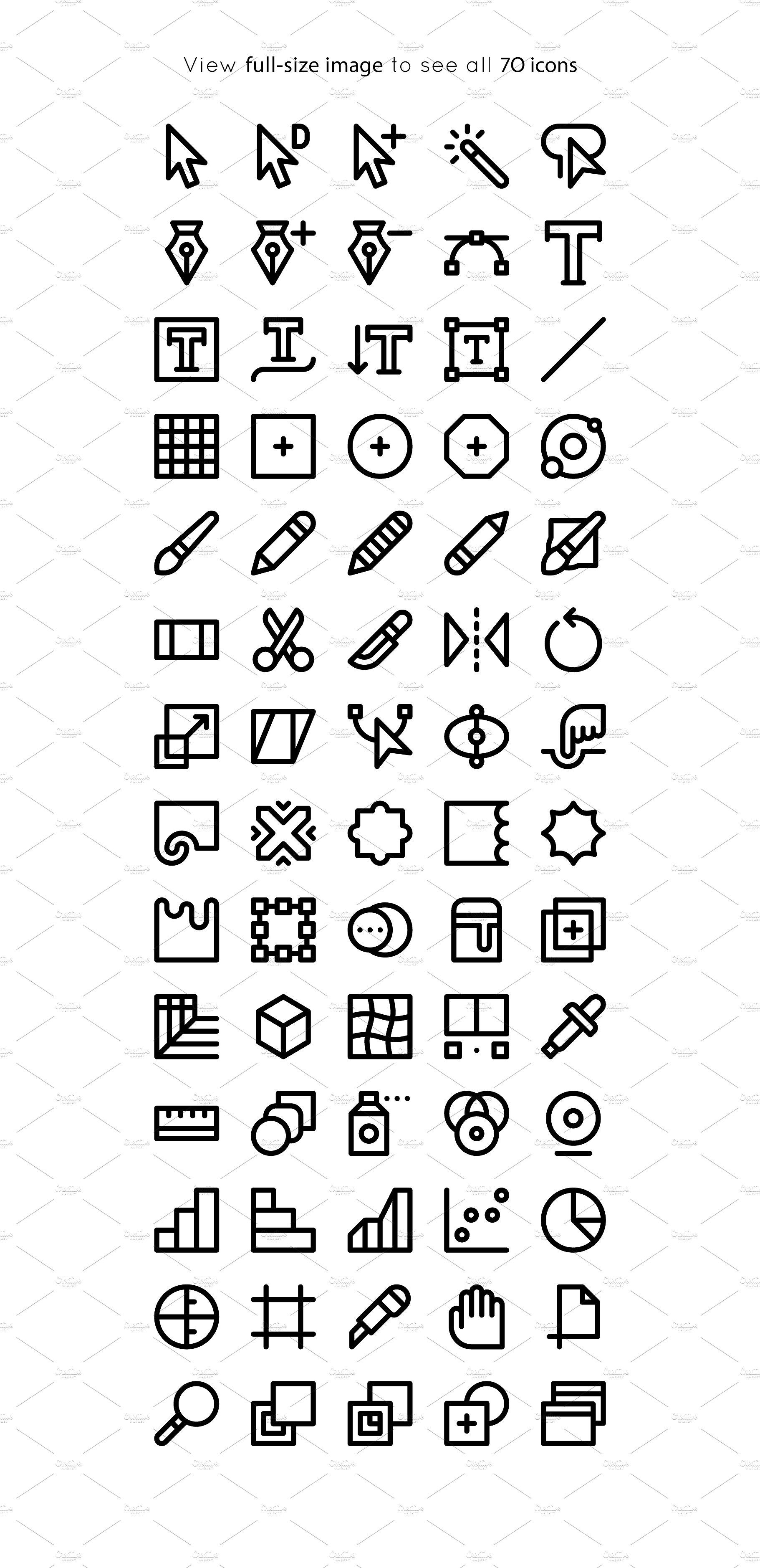 BOLD icons Adobe Illustrator t