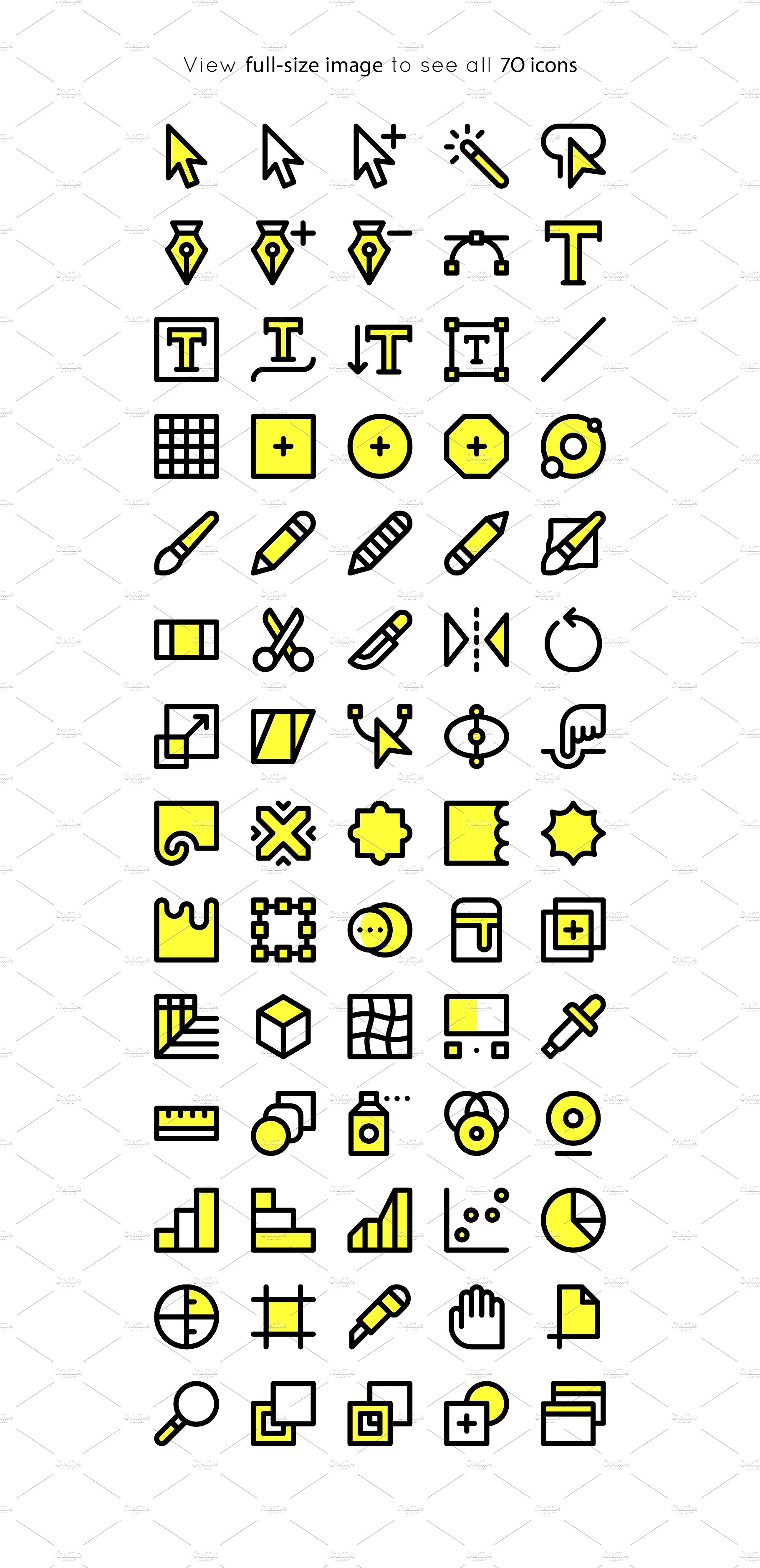 BOLD icons Adobe Illustrator t