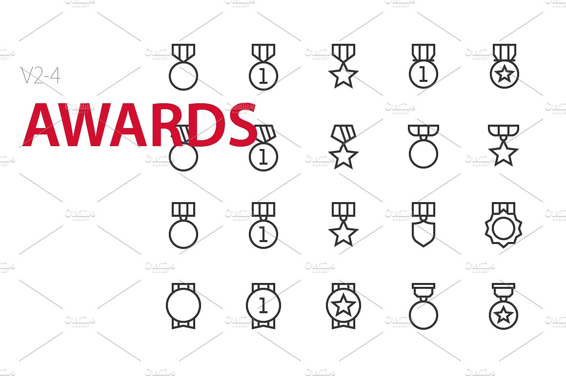 80 Awards UI icons