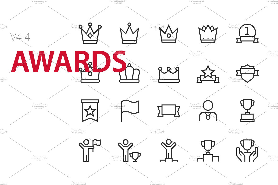 80 Awards UI icons