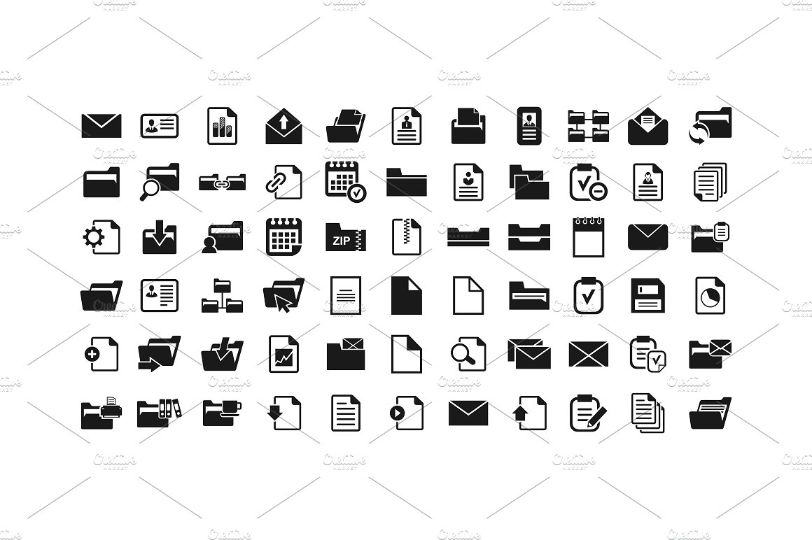 Folders and files icons