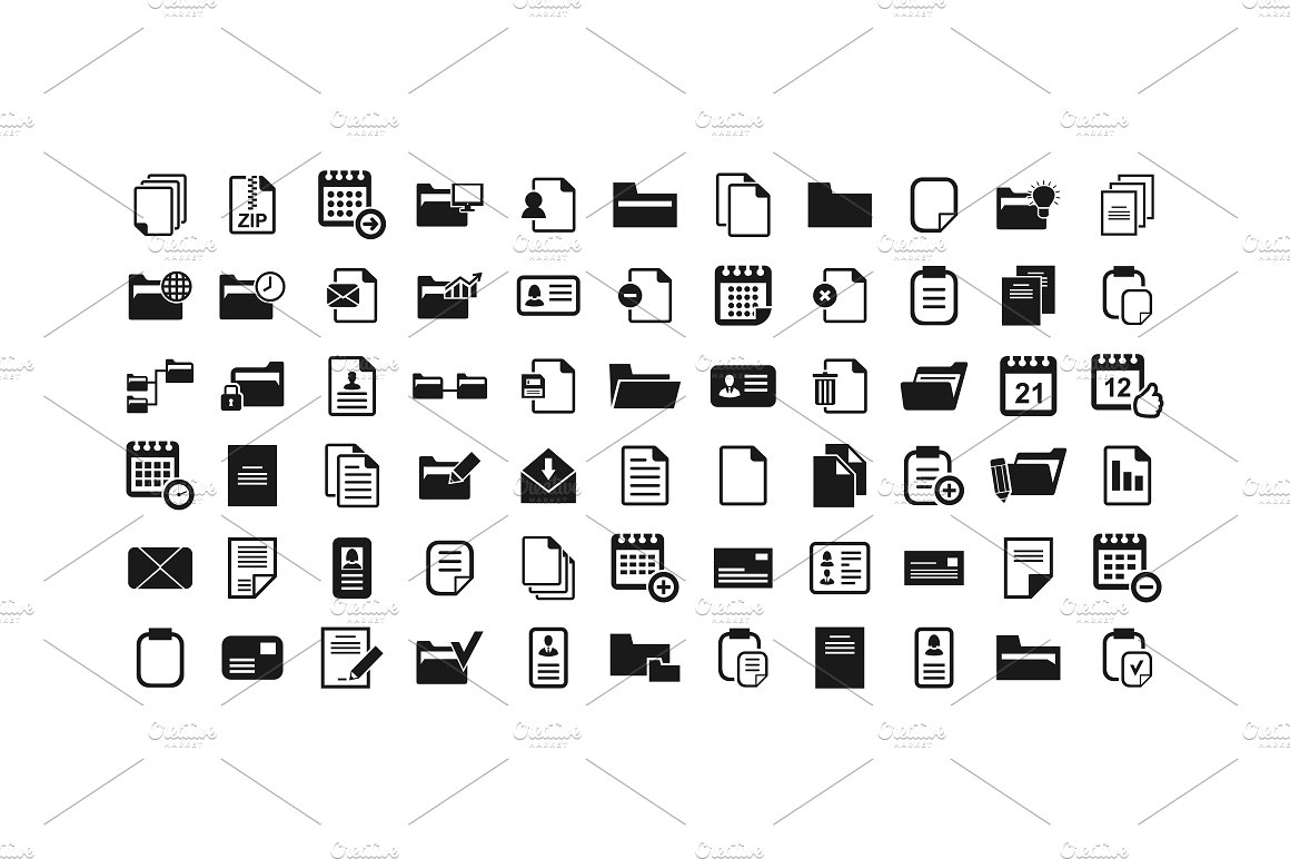 Folders and files icons