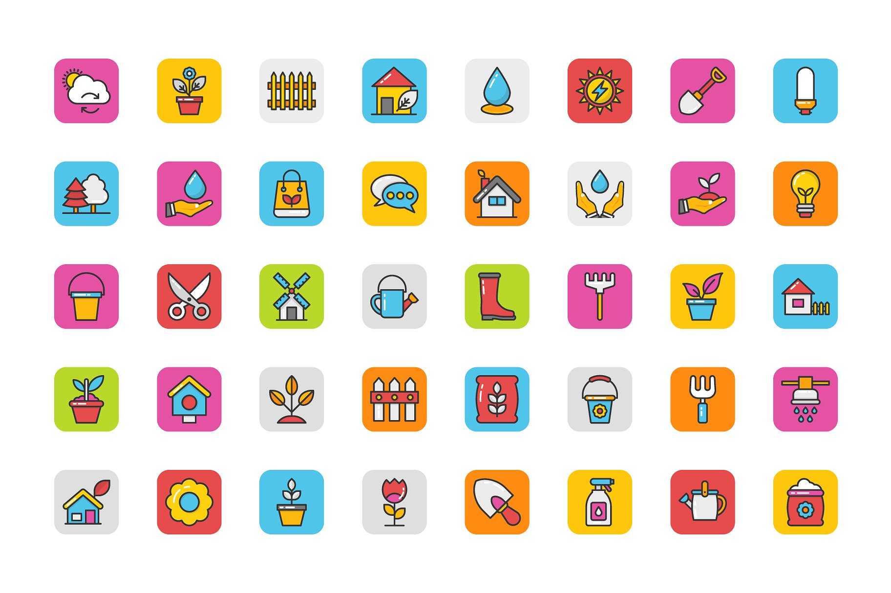 168 Nature Vector Icons