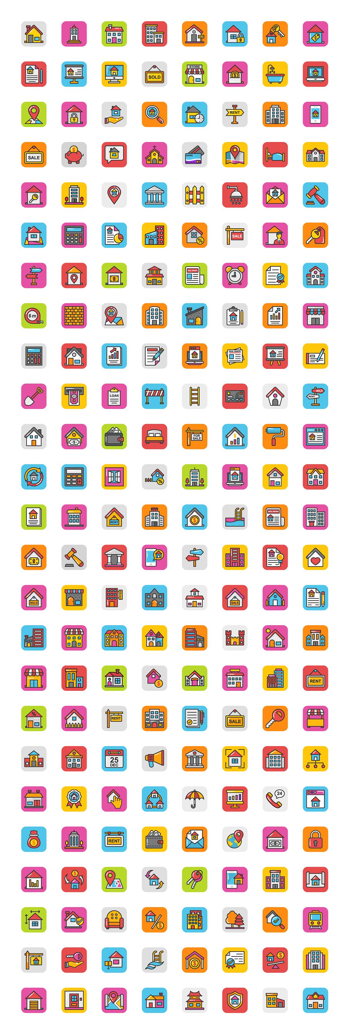 200 Real Estate Icons