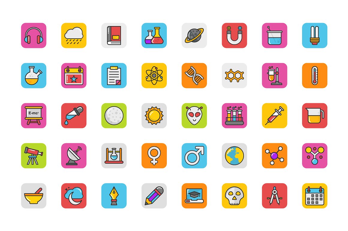 208 Education Icons