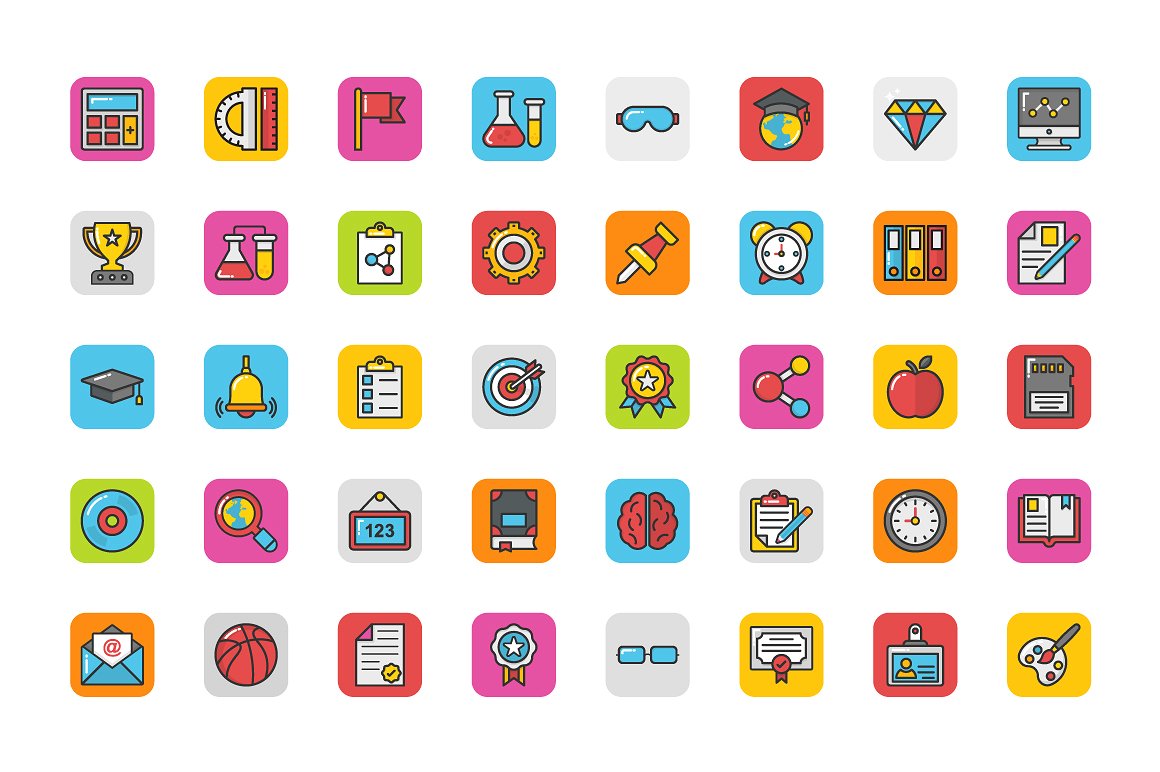 208 Education Icons