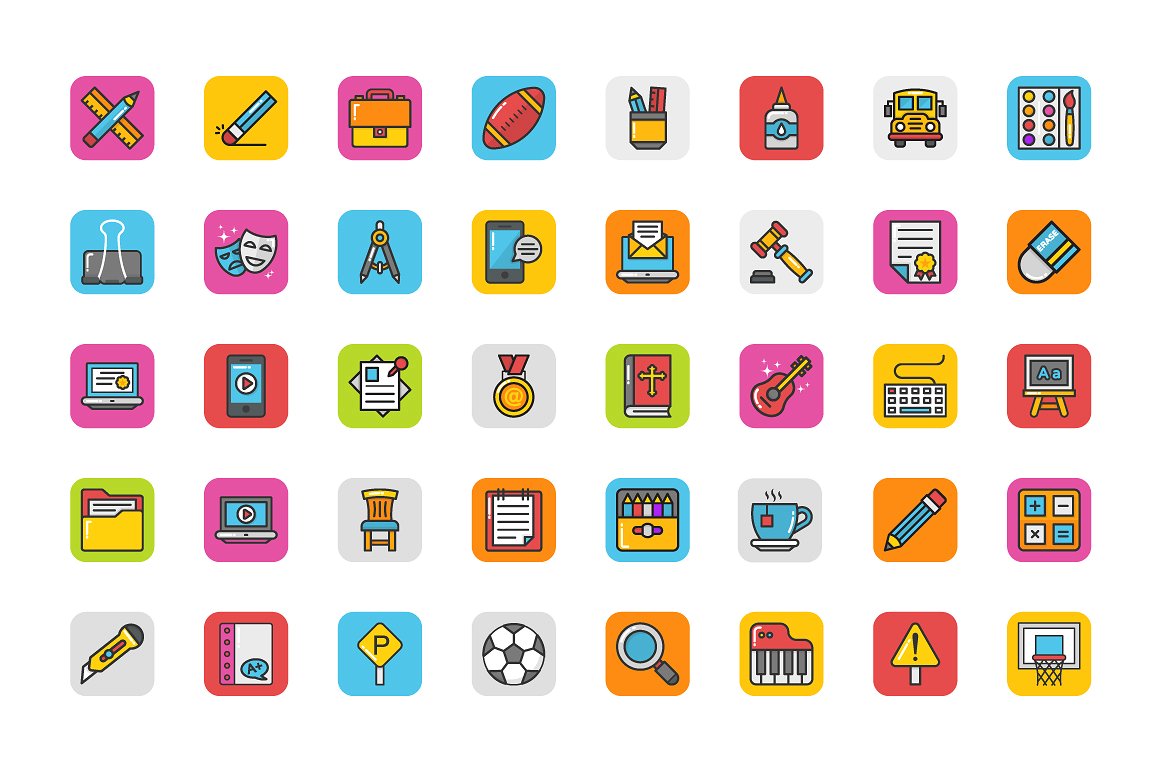 208 Education Icons