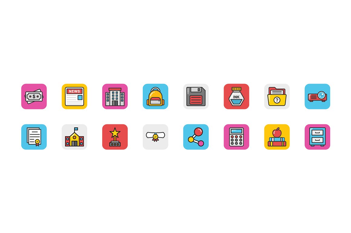 208 Education Icons