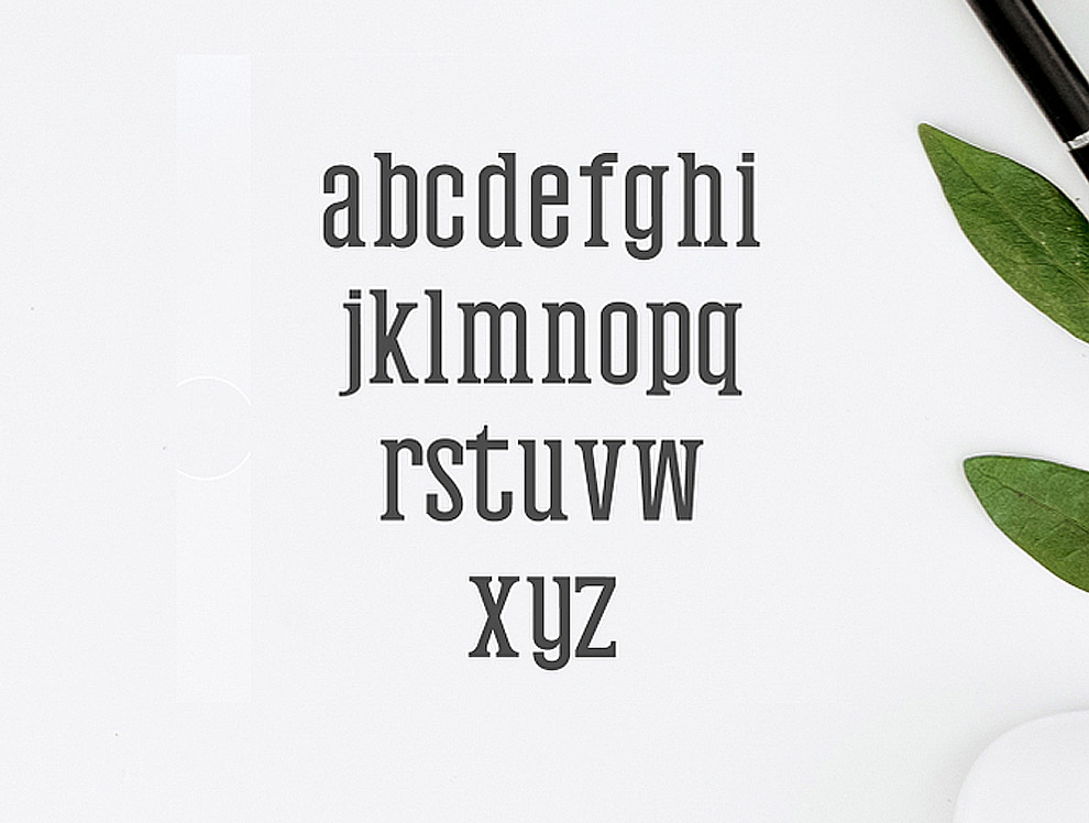一款美丽的小衬线英文字体Mahlon Serif Font