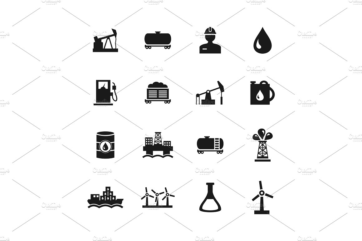 Oil icons