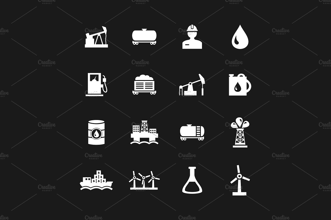 Oil icons