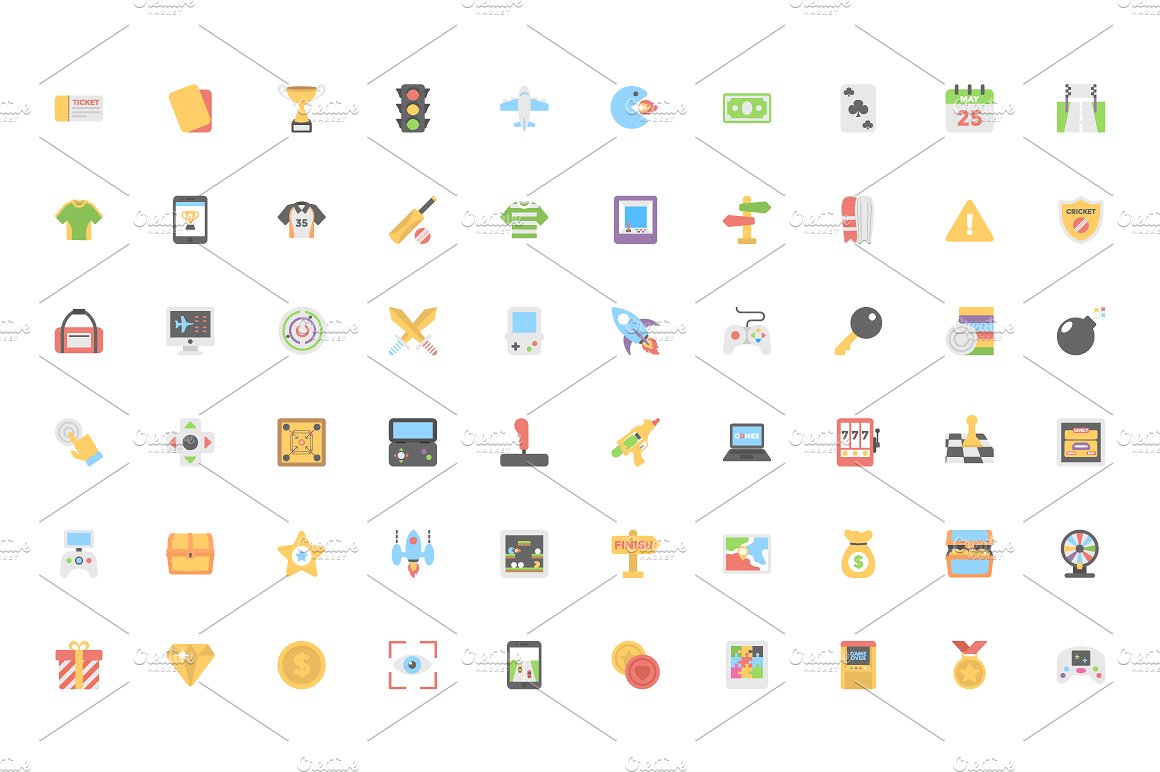 220 Flat Sports Icons