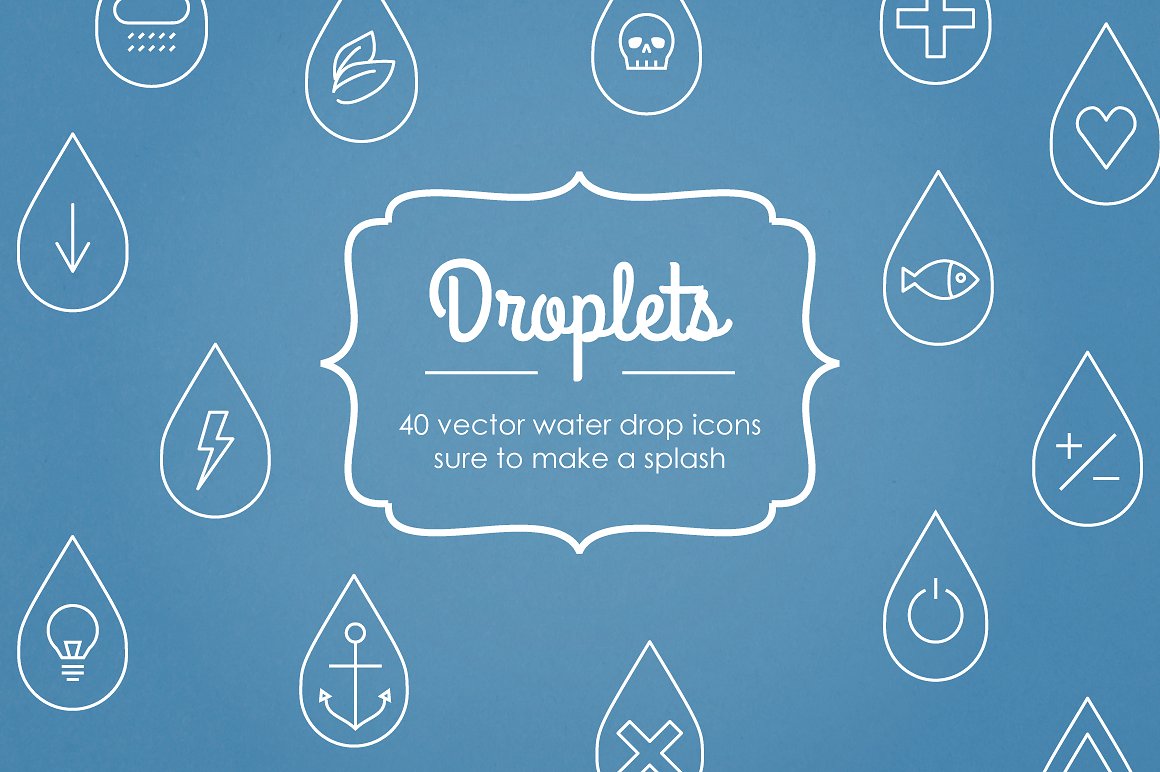 40 Vector Tear Drop Icons