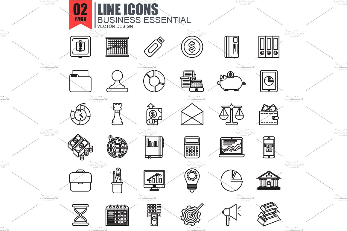 Line Web Icons