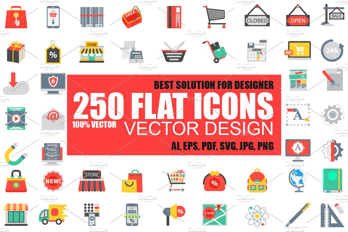 Flat Website Icons