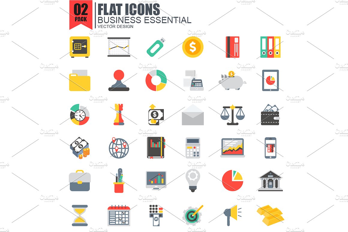 Flat Website Icons