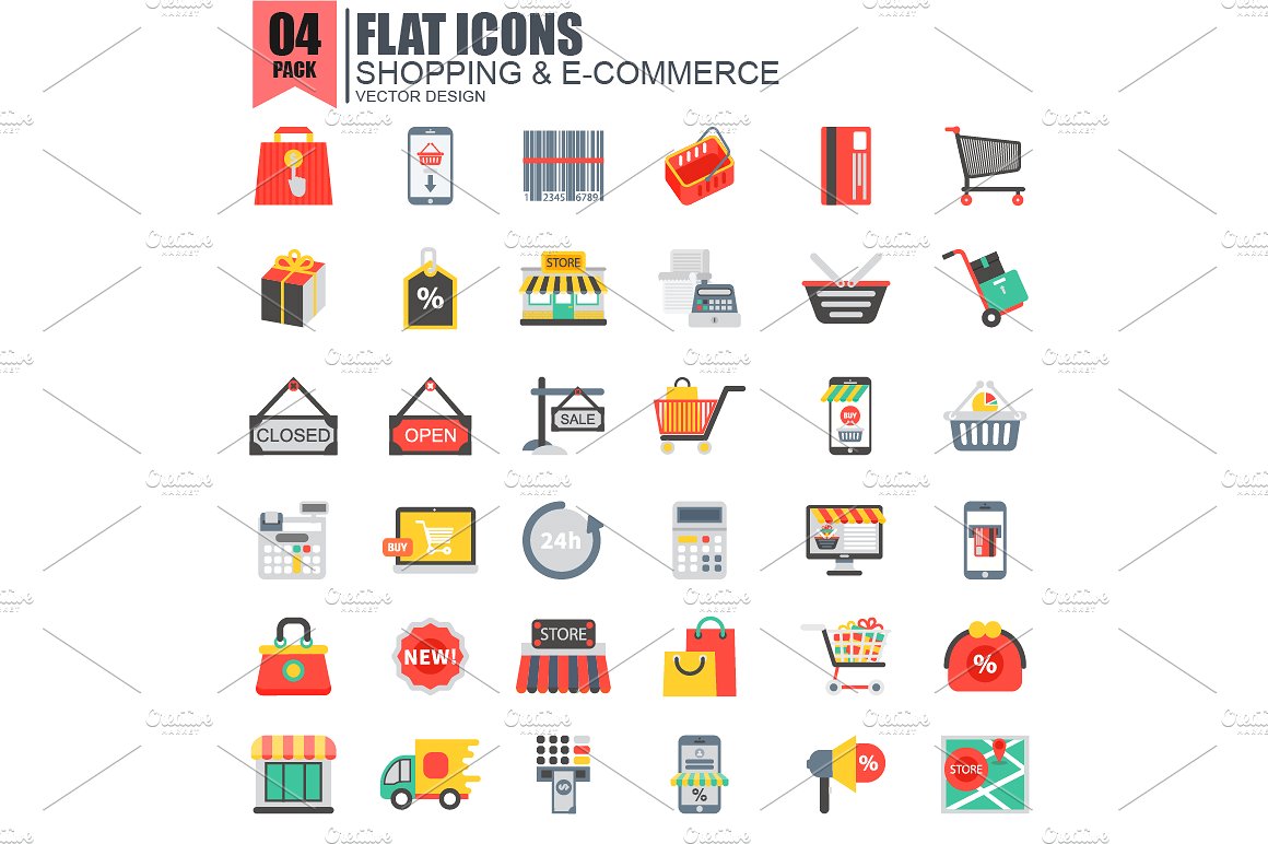 Flat Website Icons