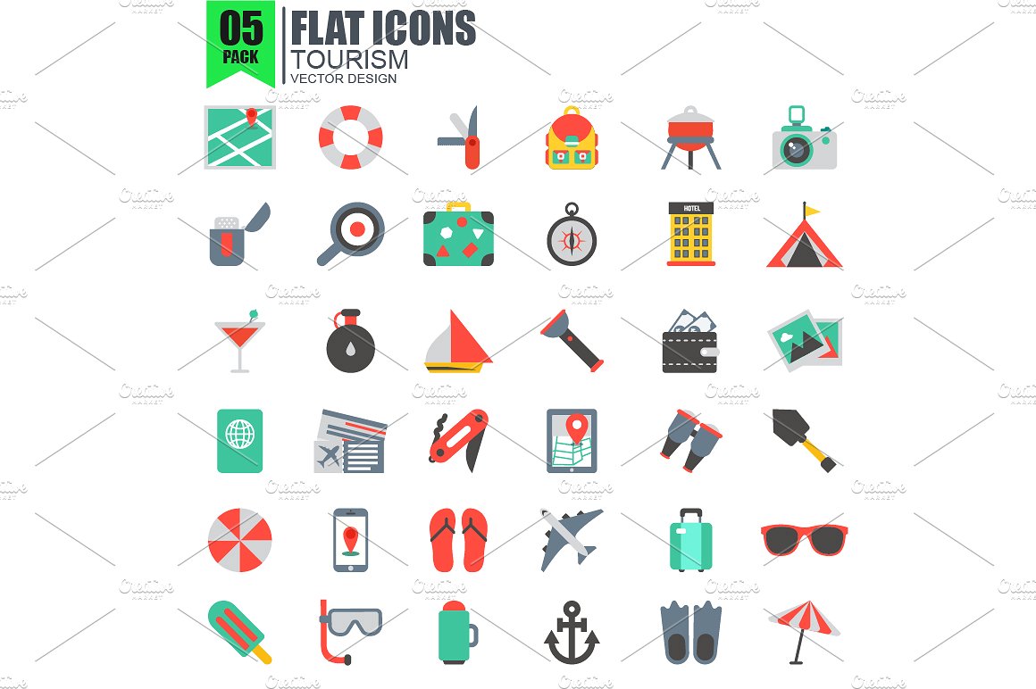 Flat Website Icons