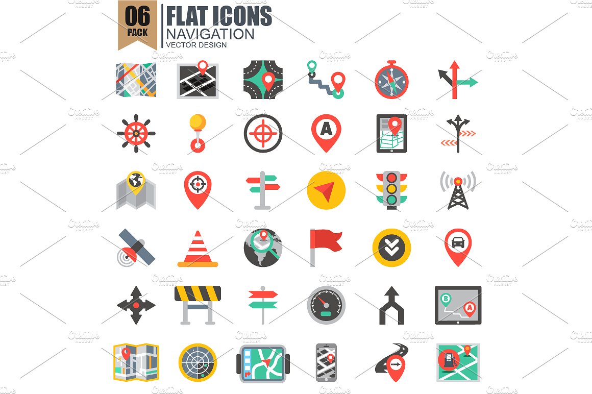 Flat Website Icons