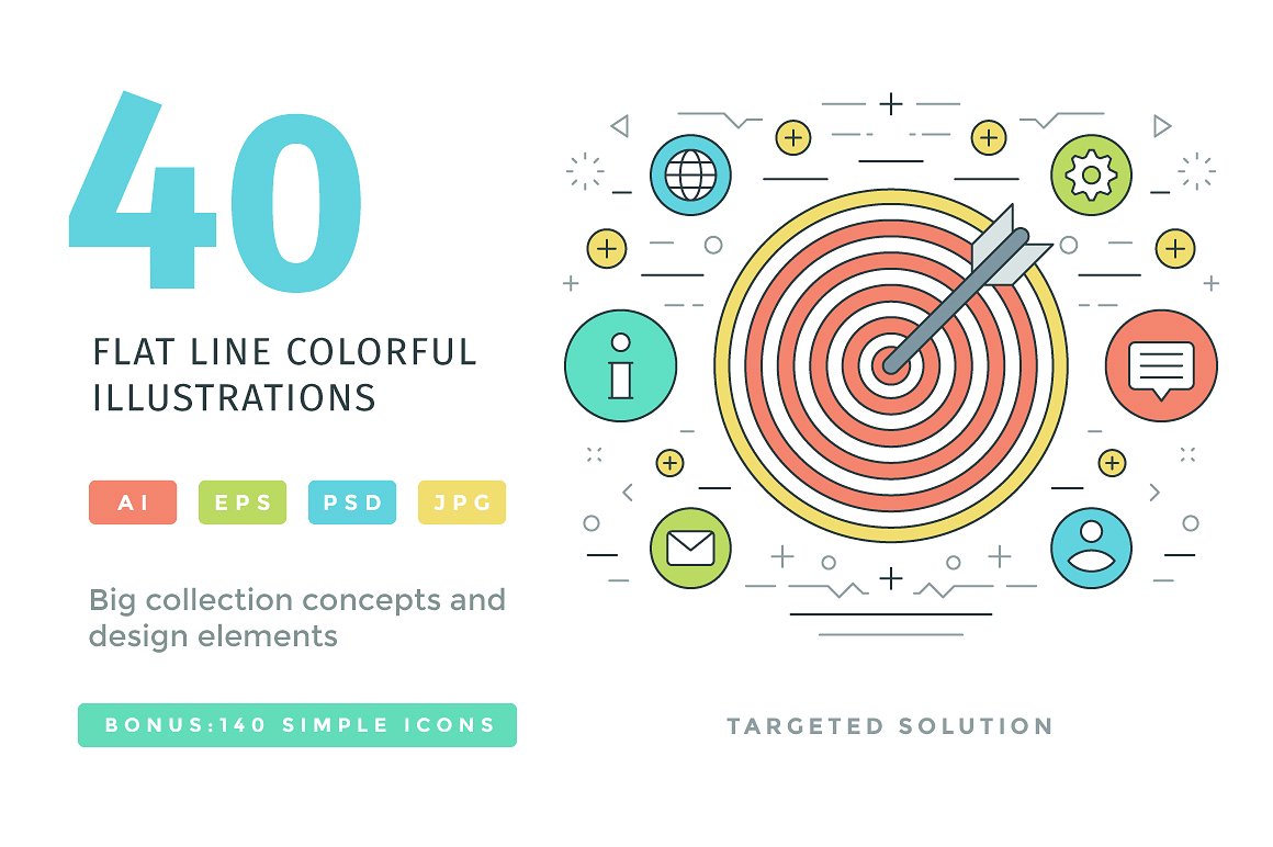 40 Flat line concepts