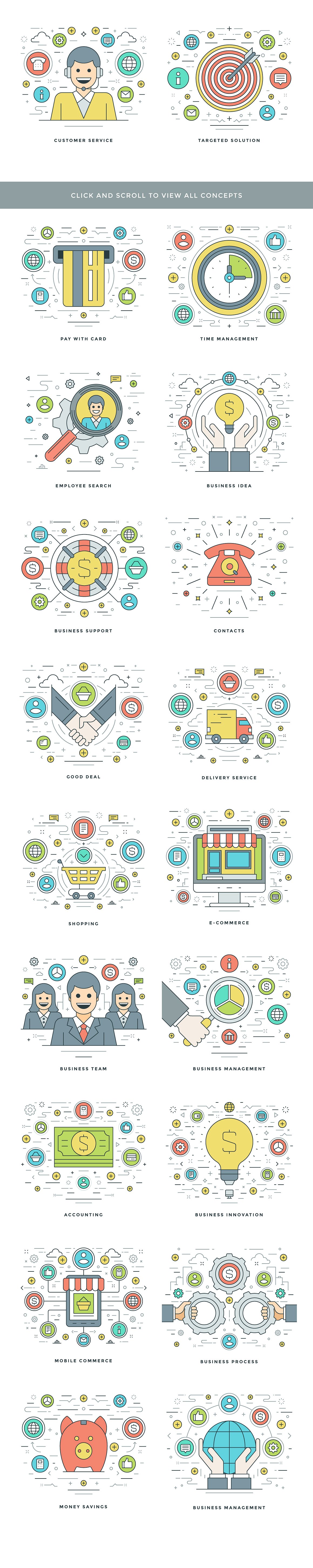 40 Flat line concepts