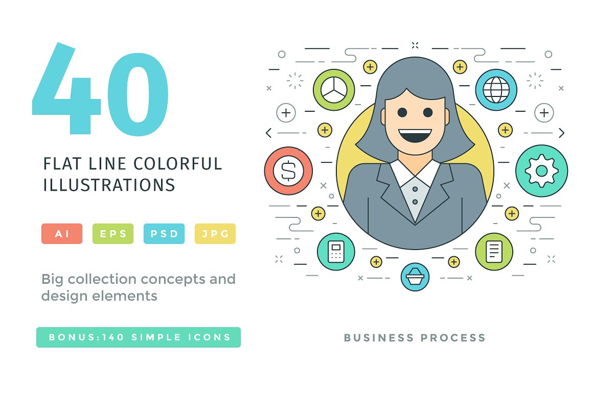 40 Flat line concepts