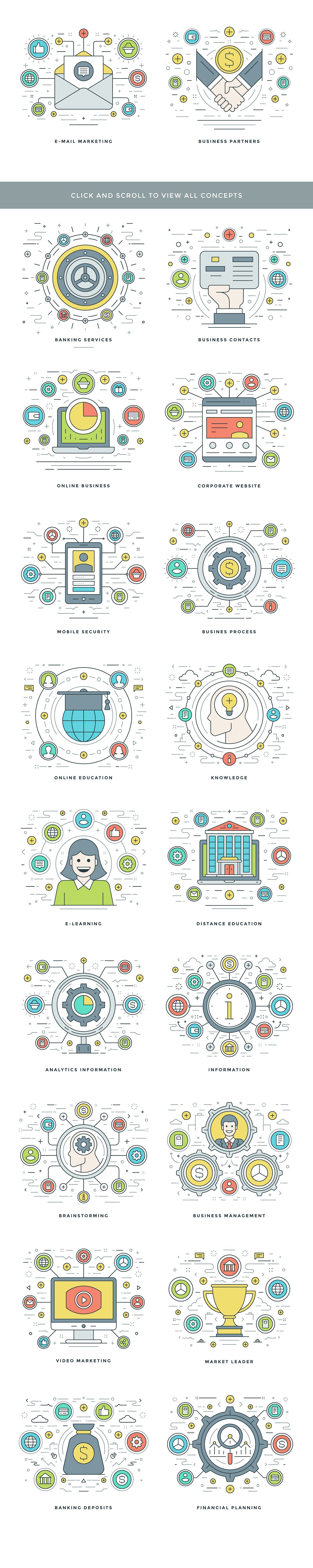 40 Flat line concepts