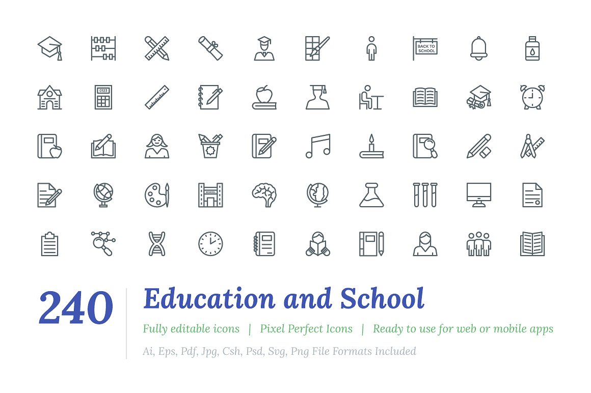 240 Education and School Line