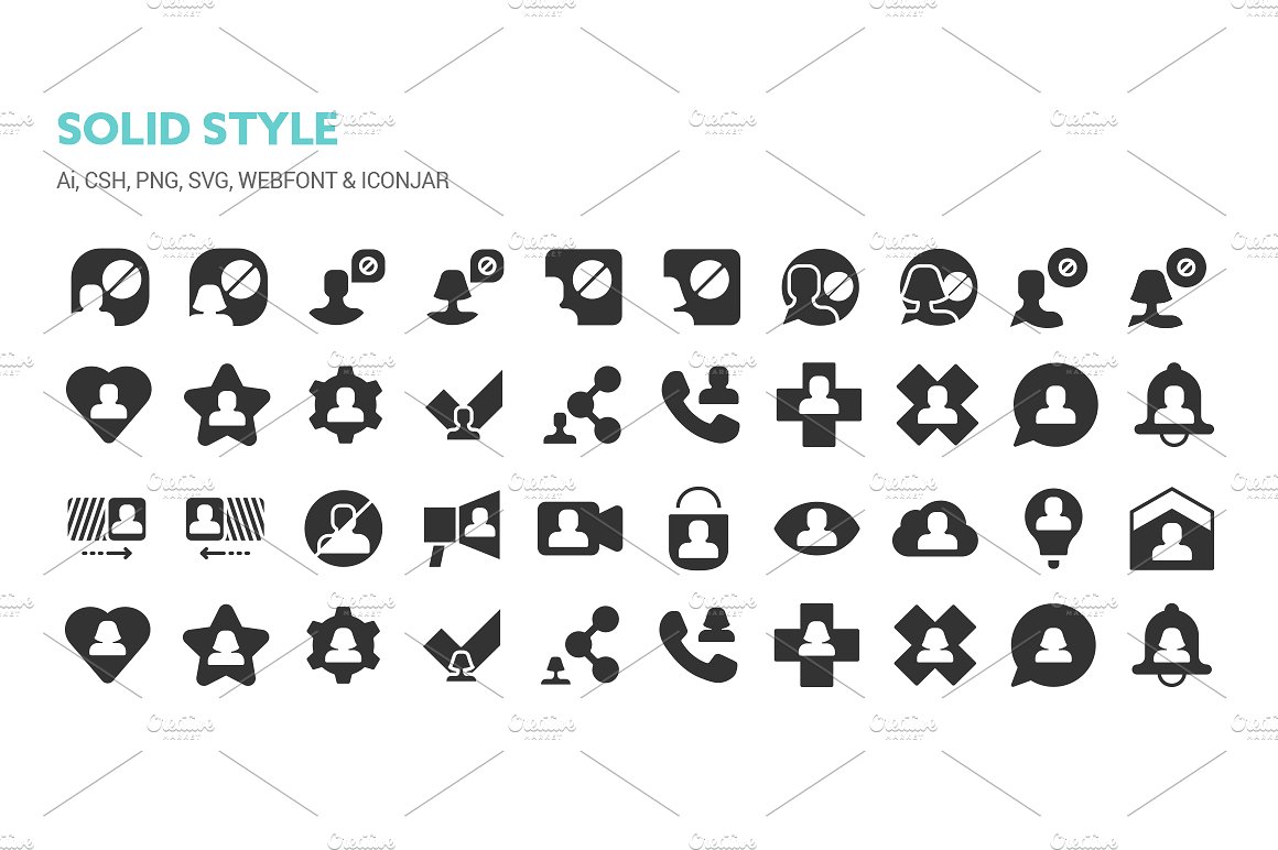 User Interactions Icons