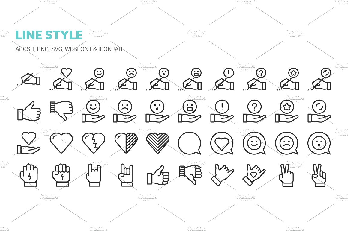 User Actions Icons