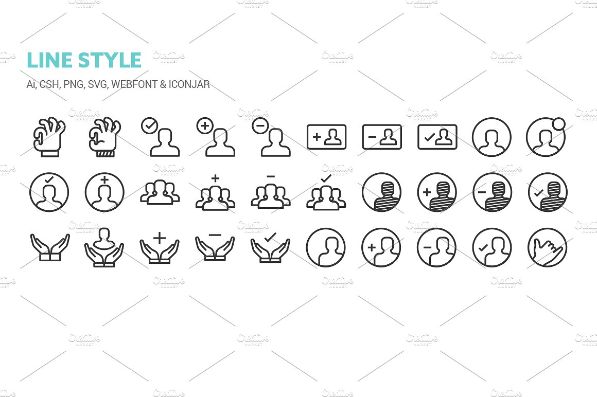 User Actions Icons