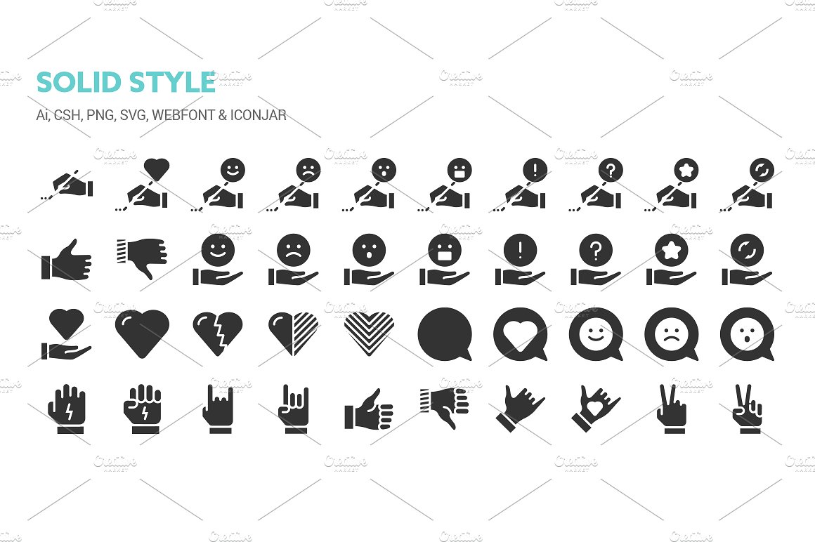 User Actions Icons