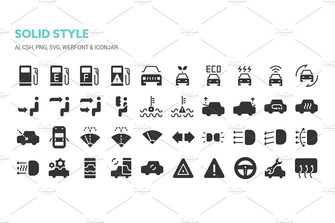 Transportation icons