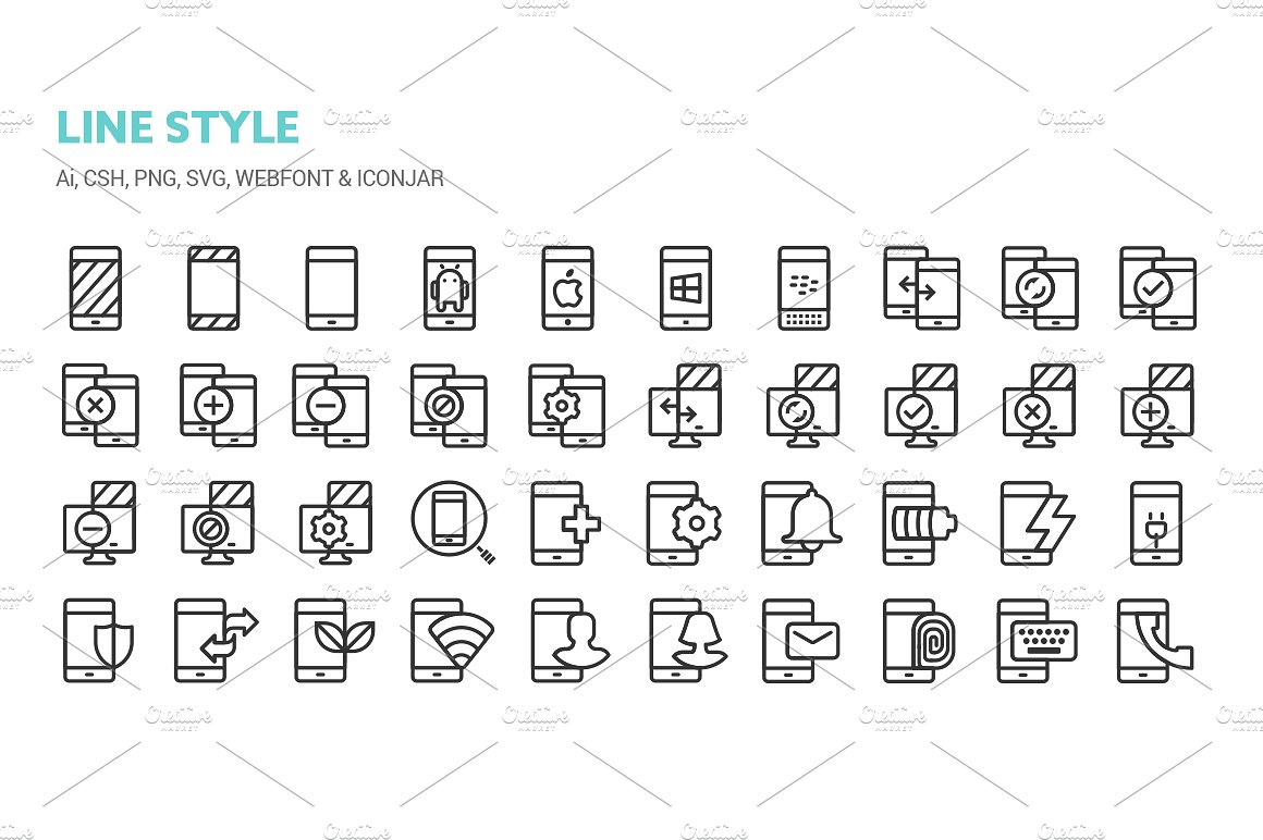 Smartphones Icons