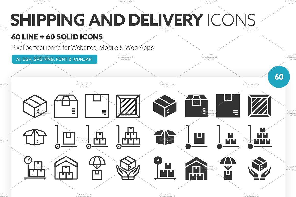 Shipping and Delivery Icons